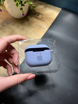 Чехол для Apple AirPods 3 (Grey, Soft Touch, с карабином)