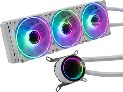 Водяное охлаждение Vinga Wave ARGB White