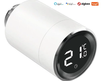Терморегулятор для радиатора отопления умная тремоголовка Essentials Premium - Smart Home - Tuya - Zigbee - M30 x 1.5