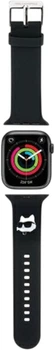 Pasek Karl Lagerfeld 3D Rubber Choupette Head do Apple Watch Series 1/2/3/4/5/6/7/8/9/SE/SE2 38-41 mm Black (3666339190118)
