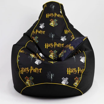 Бескаркасное кресло-мешок и подушечка Flex Oksford Harry Potter с кантиком ХXL 140х100 см (100033)