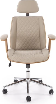 Fotel biurowy Halmar TIMBER Orzechowy-beżowy (5905248135444)