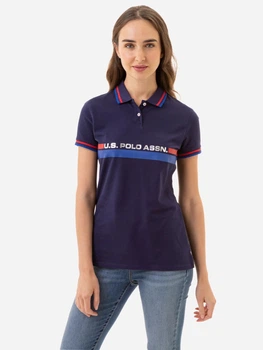 Поло женское U.S. Polo Assn 216091-ZH00A(EVENING BLUE) S Темно-синее (786660695526)