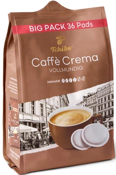 Кофе в чалдах Senseo Tchibo Caffe Crema Vollmundig 36 чалда (Philips Senseo 62 мм)
