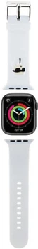 Pasek Karl Lagerfeld 3D Rubber Karl Head do Apple Watch Series 1/2/3/4/5/6/7/8/9/SE/SE2 38-41 mm White (3666339127398)