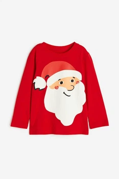 Кофта H&M 1078511 110-116см червоний санта