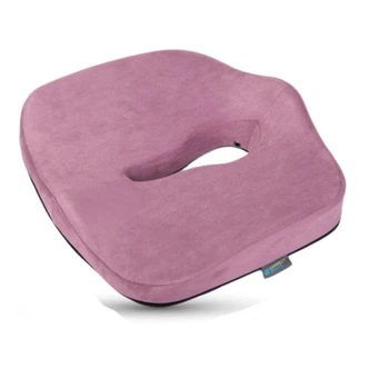 Подушка ортопедическая для сидения Correct Shape Max Comfort от гемороя, простаты, подагры, Розовый (73377)