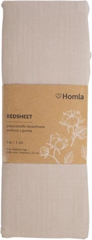 Prześcieradło Homla Lauko beżowe 140x200 cm (5904183855295)