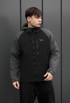 Куртка soft shell Staff nexa black & dark gray XL (TBN0079)