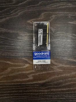 Оперативна пам'ять Goodram DDR4 16GB 3200MHz SO-DIMM Модель: GR3200S464L22/16G