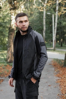 Куртка мужская Intruder iForce Softshell Light демисезонная ветровка софтшелл без флиса влагозащитная куртка с прорезиненными молниями серая/3XL