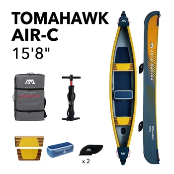 Каяк надувной 3-х местный Aqua Marina Tomahawk Air-C до 260 кг, 478 см