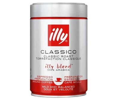 Кава мелена illy Classico Classic Roast 100% Arabica для еспресо 250 г (жерстяна банка)