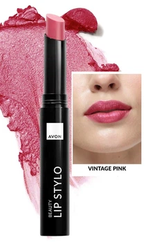 Стойкая помада Винтажный розовый, Vintage Pink, стик Леди, Avon Lip Stylo 1.8 г