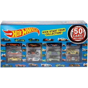 Набор машинок Хот Вилс 50 шт 1:64 Hot Wheels Set of 50 Toy Trucks Cars in 1:64 Scale Vehicles