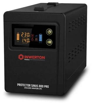 Инвертор (ИБП/UPS) чистый синус 500/800W 12V Inwerton SINUS 800 PRO (PSU-818-800VA)