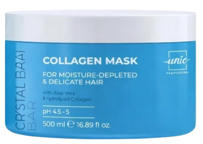 Маска для глубокого увлажнения волос Unic Crystal Bar Collagen 500 мл (26619WB)