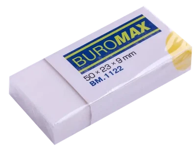 Гумка Buromax стирає олівець білий (BM.1122)