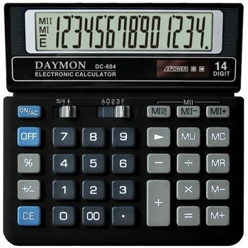 Калькулятор Daymon DC-604 бухгалтерський 12р (DC-604)