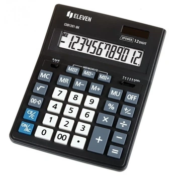 Калькулятор офісний компактний Eleven CMB-1201BK чорний 12-и розрядний 102x137x31 мм (CMB-1201М)