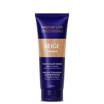 Маска тонуюча для волосся MasterLux professional 38 Бежевий 200 мл
