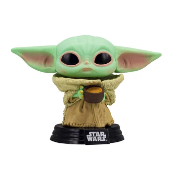 Коллекционная игровая фигурка The Mandalorian Grogu - Funko Pop Малыш с чашкой