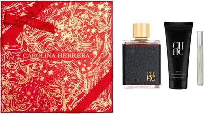 Zestaw męski Carolina Herrera CH Men Woda toaletowa 100 ml + Balsam po goleniu 100 ml + Miniaturka Woda toaletowa 10 ml (8411061122563)