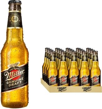 Упаковка пива Miller Genuine Draft світле фільтроване 4.7% 0.45 л х 20 шт (4820250942808)