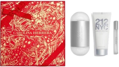 Zestaw damski Carolina Herrera 212 NYC Woda toaletowa 100 ml + Balsam do ciała 100 ml + Miniaturka Woda toaletowa 10 ml (8411061122532)