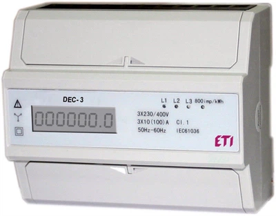 Індикатор споживання енергії ETI 3-фазний DEC-3 (3838895620778)