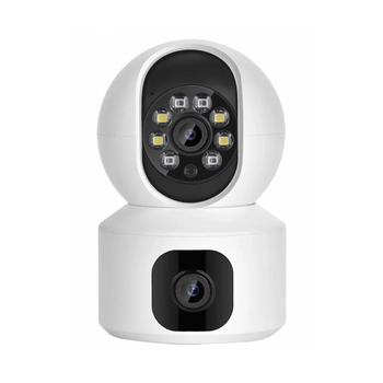 IP-камера Tuya 4MP WiFi с двумя объективами и цветным ночным видением
