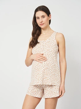 Пижама для беременных и кормящих мам Koko boutique S/M, принт леопард