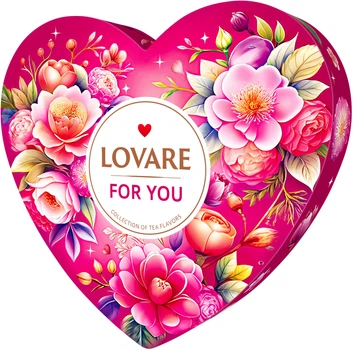 Набір чаю Lovare FOR YOU 34 прозорі пірамідки (4823115405333)