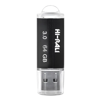 USB флеш-накопитель Hi-Rali Corsair 64 ГБ USB 3.0 USB-A, металлический, черный