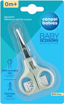 Ножницы для младенцев Canpol Babies Мятные (2/810)