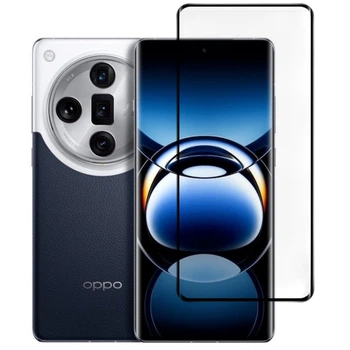 Защитное стекло Fiji Premium для Oppo Find X7 Ultra закругленные края и полная проклейка черный