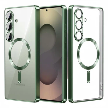 Чохол Fiji Chrome для Samsung Galaxy S24 (S921) з MagSafe та захистом камер Green