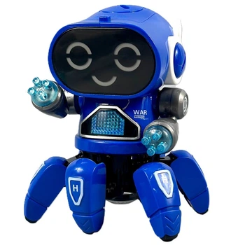 Інтерактивна іграшка Bot Robot Pioneer ZR142, танцюючий з музикою (від батарейок) (17,0см) Blue