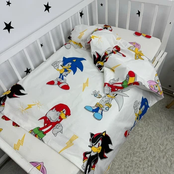 Дитяча підковдра на блискавці 140х110 см Oh My Kids "Сонік" ранфорс