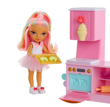 Игровой набор Рейнбоу Хай Магазин десертов с куклой Кэнди Rainbow High Littles Dessert Shop doll Kandy