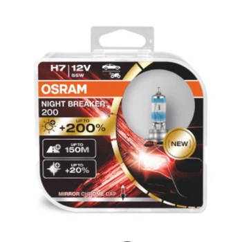 Комплект галогенових автоламп H7 OSRAM Night Breaker+200% 64210NB200-HCB