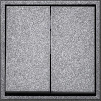 Перемикач Liregus 502809137 Modern 2 кнопки Сірий (4770025005873)