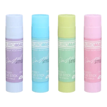 Клей-олівець Buromax PASTEL 10 г PVP (BM.4921)