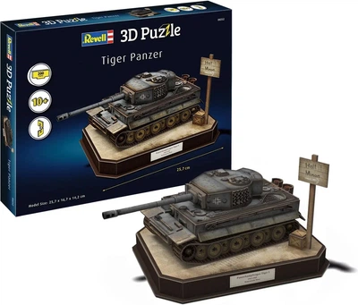 Пазл 3D Revell TIGER I - German Tank 200 деталей (4009803002521)