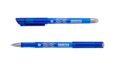 Ручка пиши-стирай гелева Buromax "Erase Slim" чорнило синє 0.5 мм (BM.8300-01)