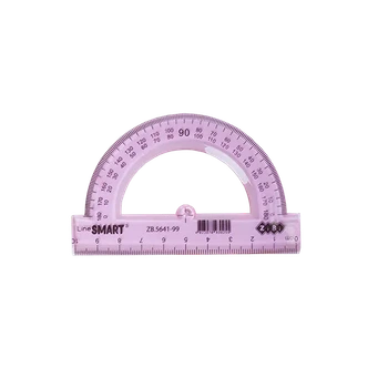 Транспортир 100 мм тонований асотрі (ZB.5641-99)