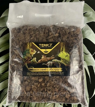 Кокосовий субстрат для тераріуму TerriX CHIPS кокос великий чіпси 7 л