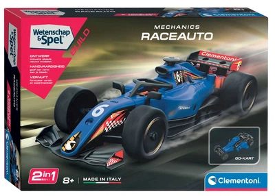 Конструктор 2 в 1 Clementoni Science Games механічний гоночний автомобіль або картинг понад 100 елементів (8005125561933)