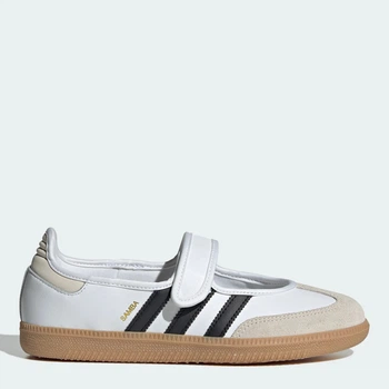 Женские балетки из кожи Adidas Samba Jane W JR1402 38.5 (5.5UK) 24 см Ftwr White (4067907609244)