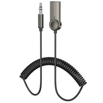 Bluetooth аудио ресивер Borofone BC56 Peaceful (AUX 3.5mm+USB-A) Metal gray